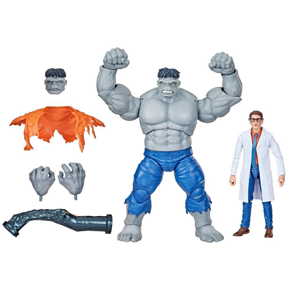 Hasbro Marvel Legends Series, Hulk gris y el Dr. Bruce Banner product thumbnail 1