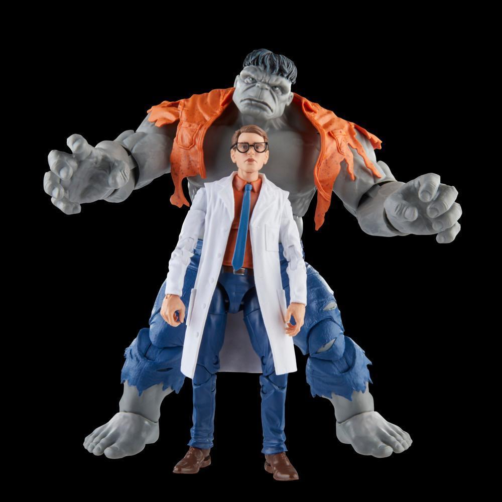 Hasbro Marvel Legends Series, Hulk gris y el Dr. Bruce Banner product thumbnail 1