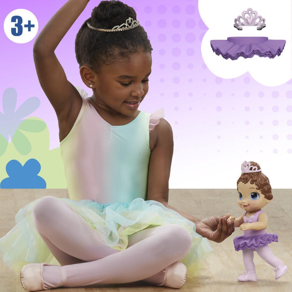 Baby Alive - Muñeca Bebé Dulce bailarina - Morado - Cabello castaño product thumbnail 1