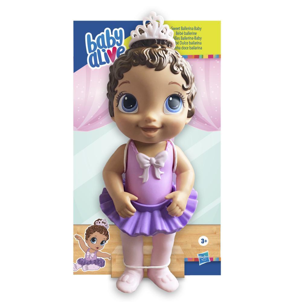 Baby Alive - Muñeca Bebé Dulce bailarina - Morado - Cabello castaño product thumbnail 1