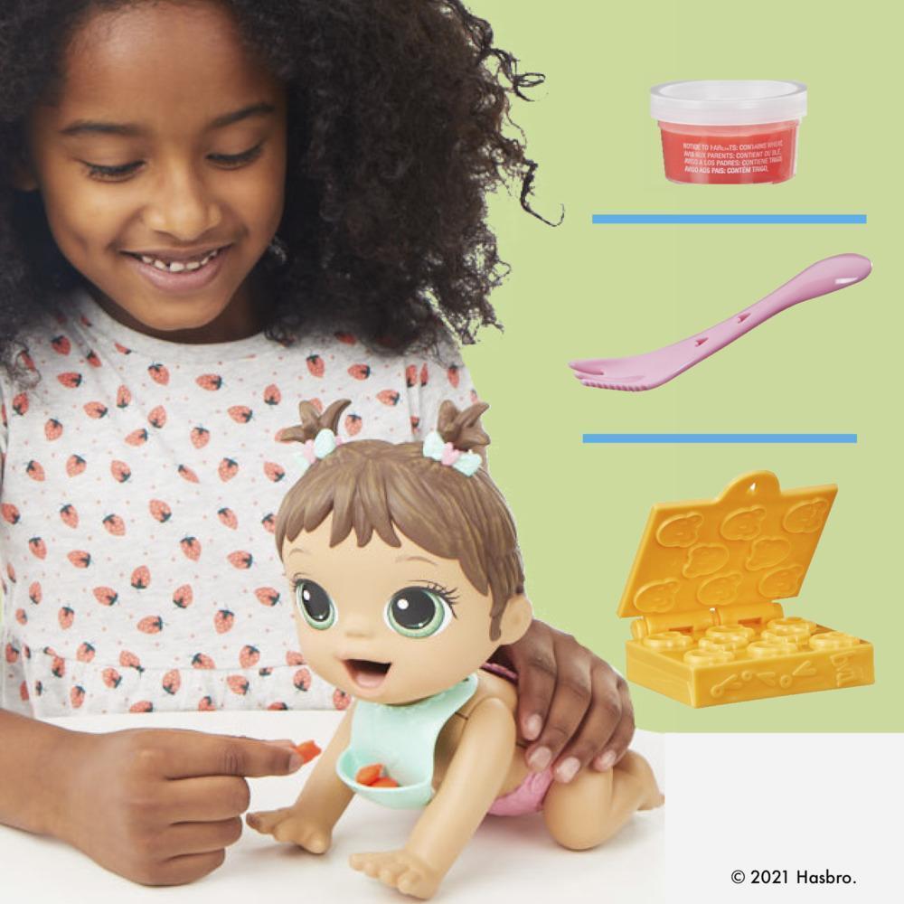 Baby Alive - Hora de comer - Muñeca con cabello castaño product thumbnail 1