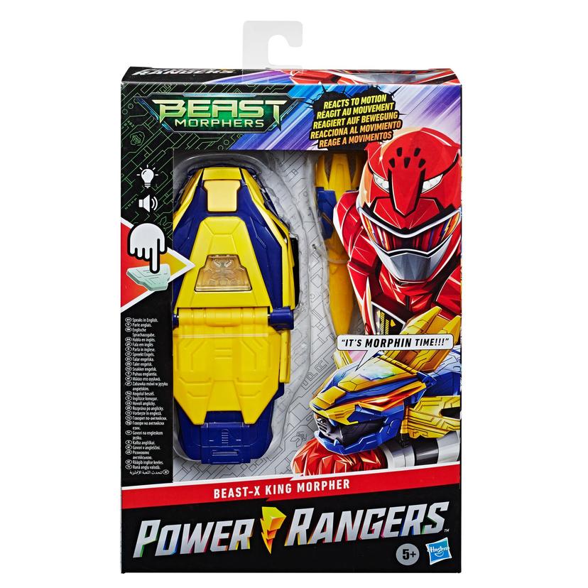 Power Rangers Beast Morphers - Beast-X King Morpher - Juguete electrónico para juego de rol con luces y más de 20 sonidos que reaccionan al movimiento product image 1