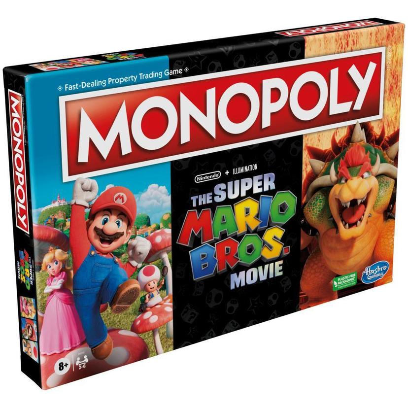 Monopoly : éditon film Super Mario Bros., jeu de plateau pour enfants, jeu familial pour les fans de Super Mario, inclut pion Bowser, à partir de 8 ans product image 1