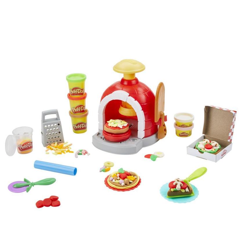 Play-Doh Kitchen Creations, coffret Four à pizza avec 6 pots de pâte à modeler et 8 accessoires product image 1