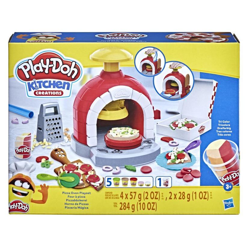 Play-Doh Kitchen Creations, coffret Four à pizza avec 6 pots de pâte à modeler et 8 accessoires product image 1