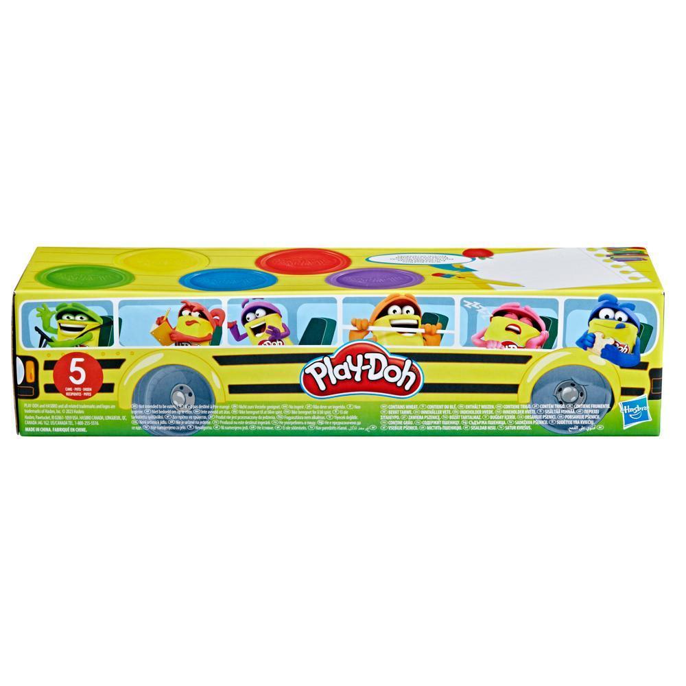 Play-Doh Retour à l'école, pack de 5 pots de pâte à modeler atoxique de 112 g product thumbnail 1