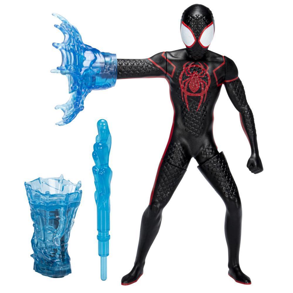 Marvel Spider-Man: Across the Spider-Verse, figurine deluxe Miles Morales Toile tournante de 15 cm, pour enfants, dès 4 ans product thumbnail 1