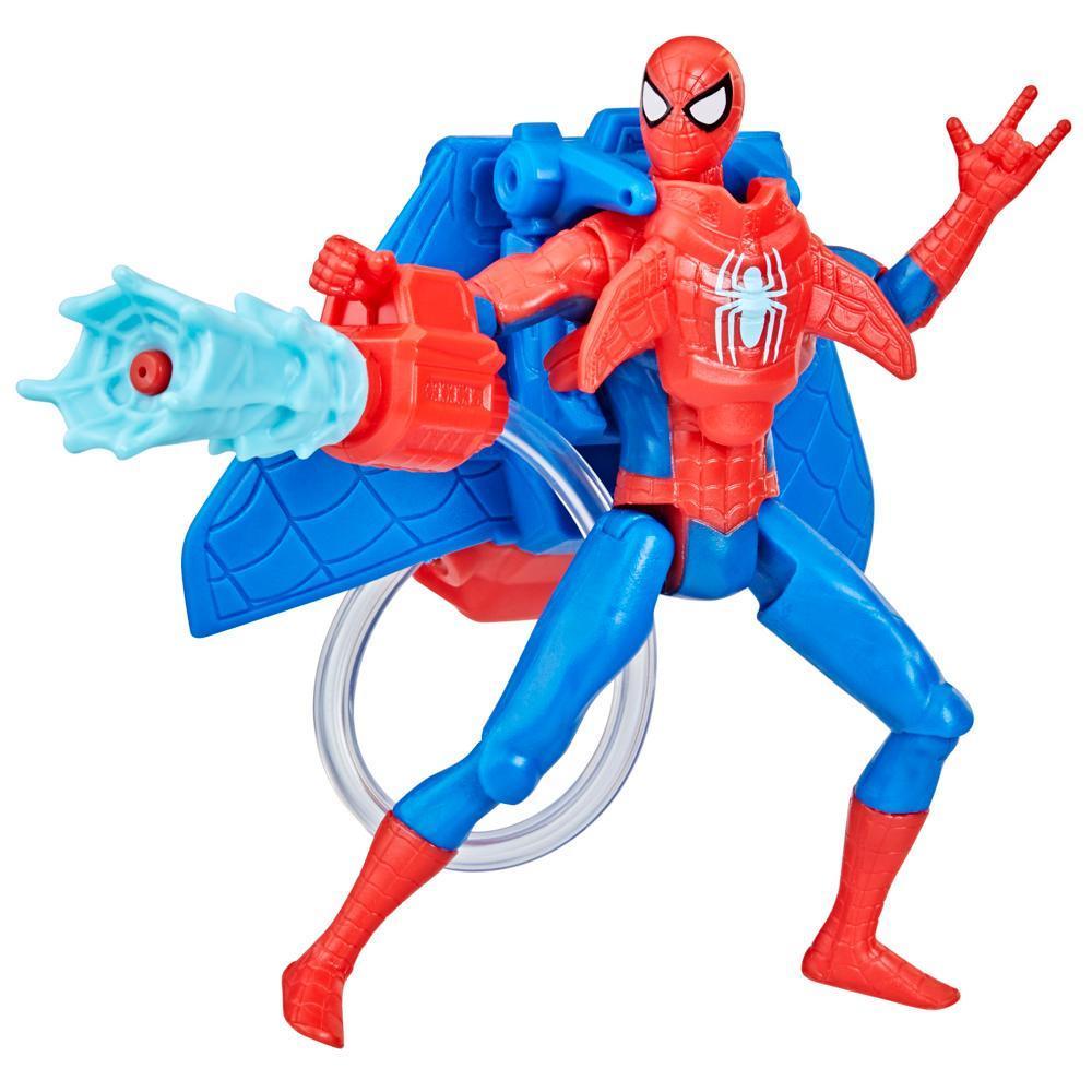 Marvel Spider-Man, figurine Spider-Man Héros aquatique de 10 cm avec accessoire à jet d'eau product thumbnail 1