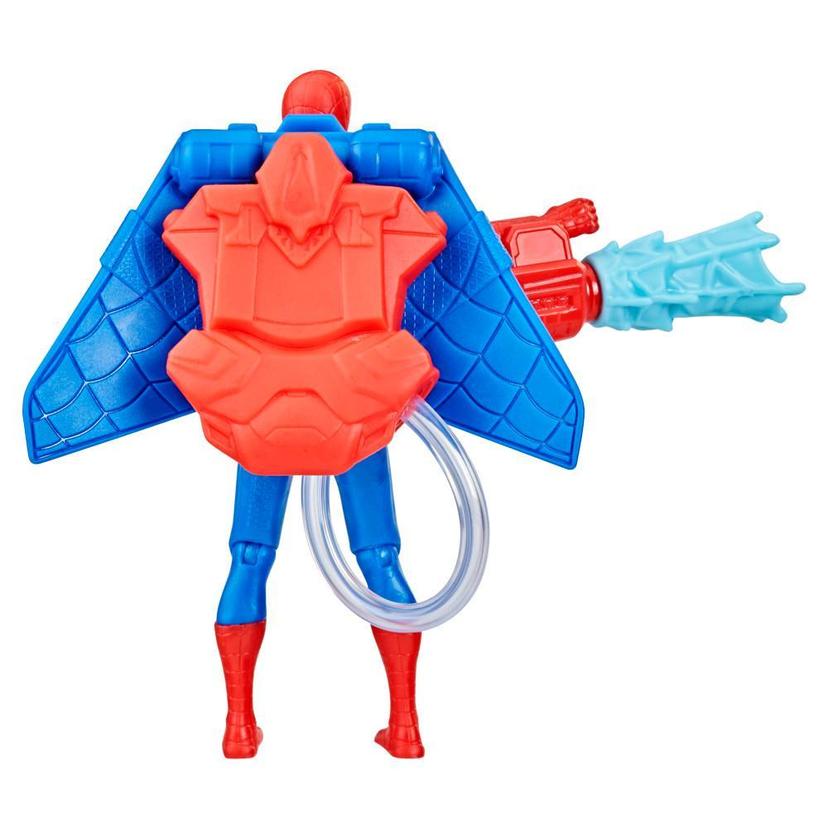 Marvel Spider-Man, figurine Spider-Man Héros aquatique de 10 cm avec accessoire à jet d'eau product image 1