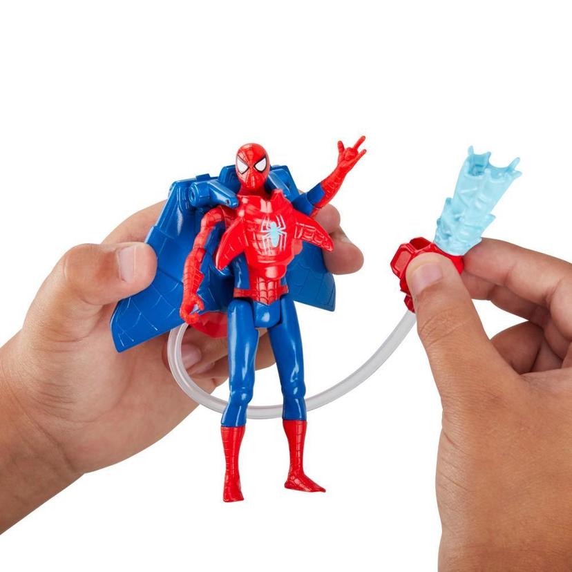 Marvel Spider-Man, figurine Spider-Man Héros aquatique de 10 cm avec accessoire à jet d'eau product image 1