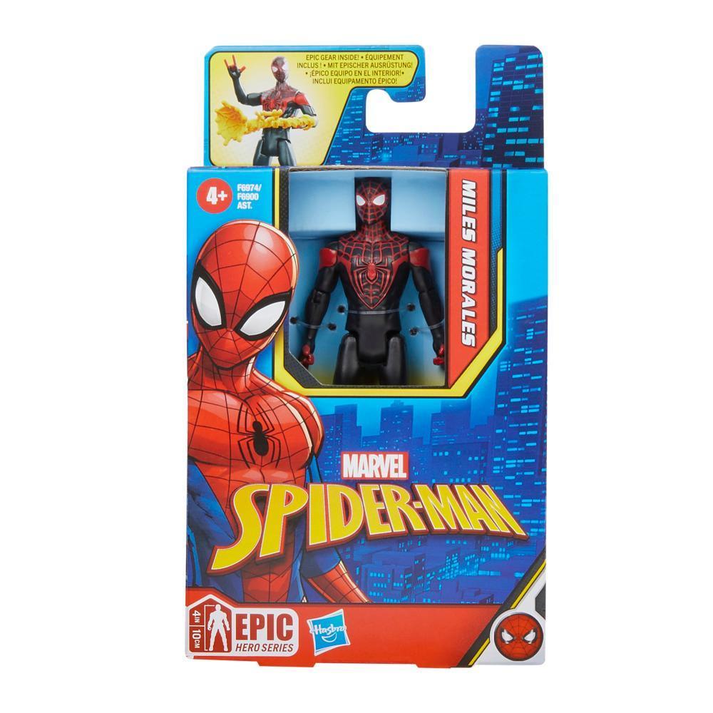 Marvel Spider-Man Epic Hero Series, figurine articulée Miles Morales de 10 cm product thumbnail 1