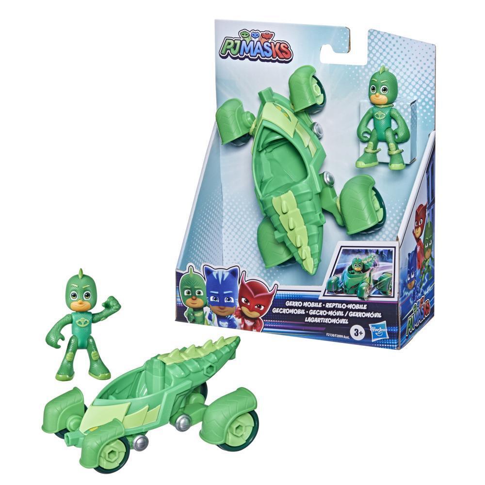 Pyjamasques, jouet préscolaire Reptilo-Mobile, voiture de Gluglu avec figurine Gluglu, pour enfants à partir de 3 ans product thumbnail 1