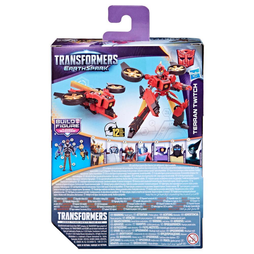 Transformers EarthSpark Figurine Terran Twitch classe Deluxe product thumbnail 1