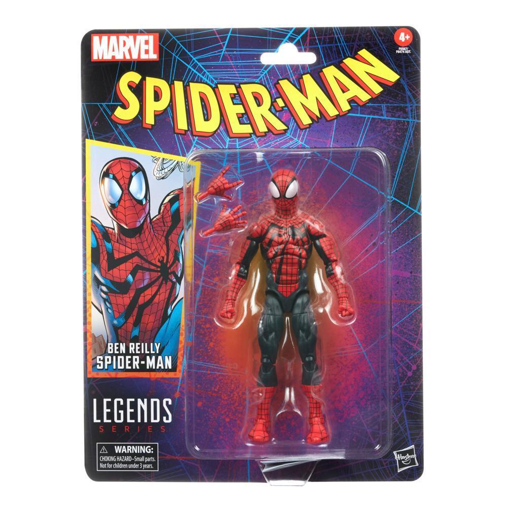 Hasbro Marvel Legends Series, Ben Reilly Spider-Man, figurine Spider-Man Legends de 15 cm product thumbnail 1