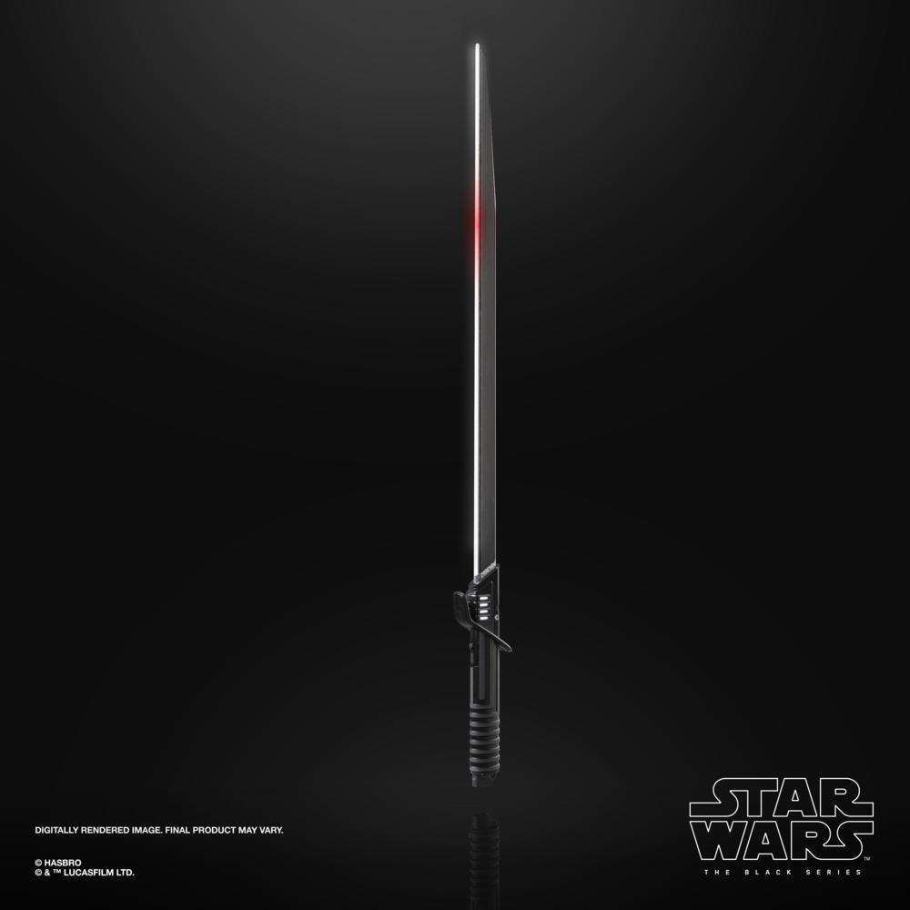 Star Wars The Black Series, Mandalorian Darksaber, sabre laser Force FX Elite  avec lumières LED avancées et effets sonores, article de cosplay pour adultes product thumbnail 1