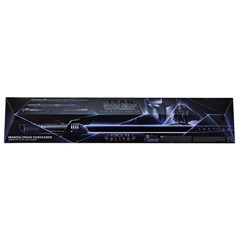 Star Wars The Black Series, Mandalorian Darksaber, sabre laser Force FX Elite  avec lumières LED avancées et effets sonores, article de cosplay pour adultes product image 1