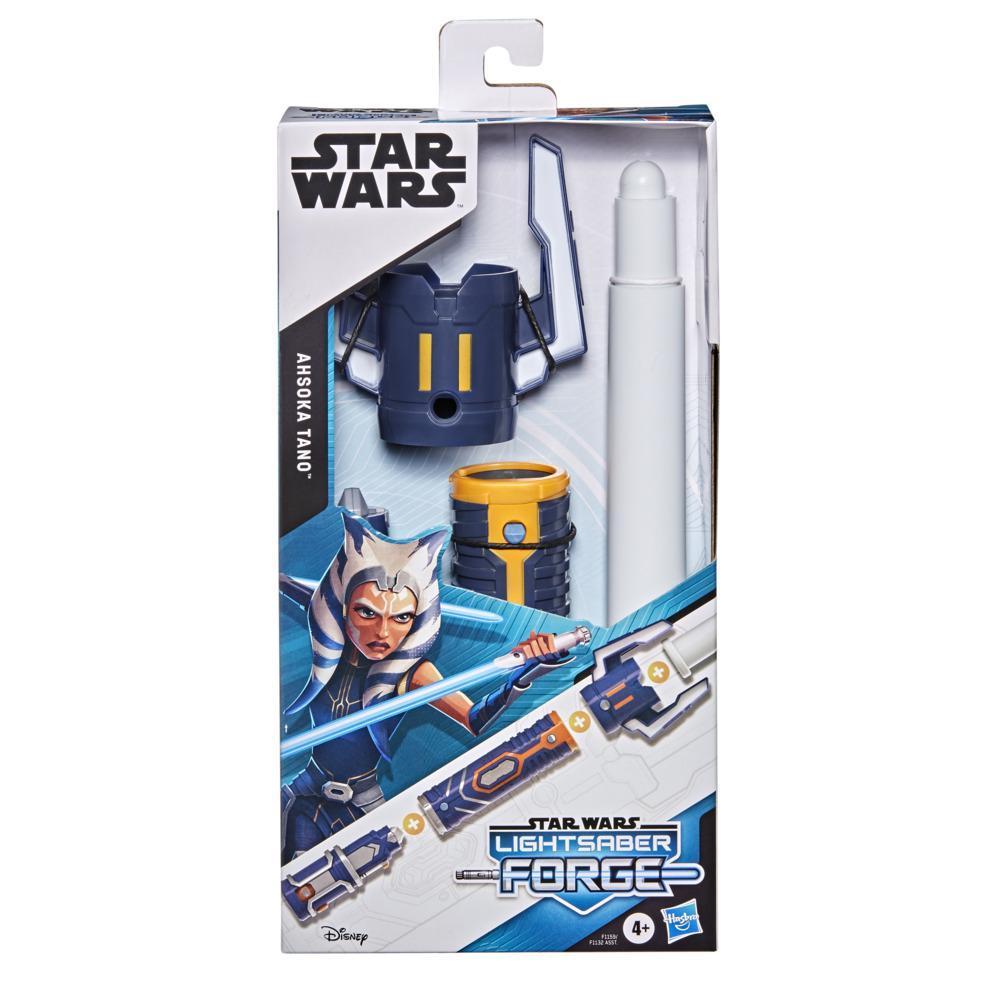 Star Wars Lightsaber Forge, Sabre laser d'Ahsoka Tano à lame blanche extensible, jouet de déguisement, dès 4 ans product thumbnail 1