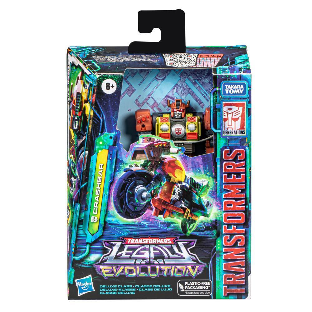 Transformers Generations Legacy Evolution, figurine à conversion Crashbar classe Deluxe de 14 cm product thumbnail 1