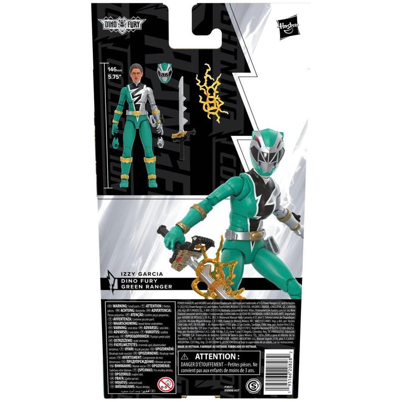 Power Rangers Lightning Collection, figurine de collection Ranger vert Dino Fury de 15 cm product image 1