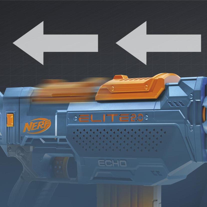Nerf Elite 2.0, blaster Echo CS-10, 24 fléchettes Nerf, chargeur