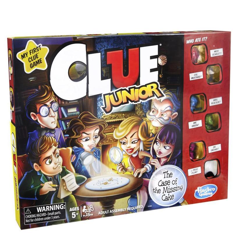 Clue Jr, jeu de plateau, jeu Clue pour jeunes enfants, jeu d'enquête pour enfants, jeu de société pour enfants, jeux juniors product image 1