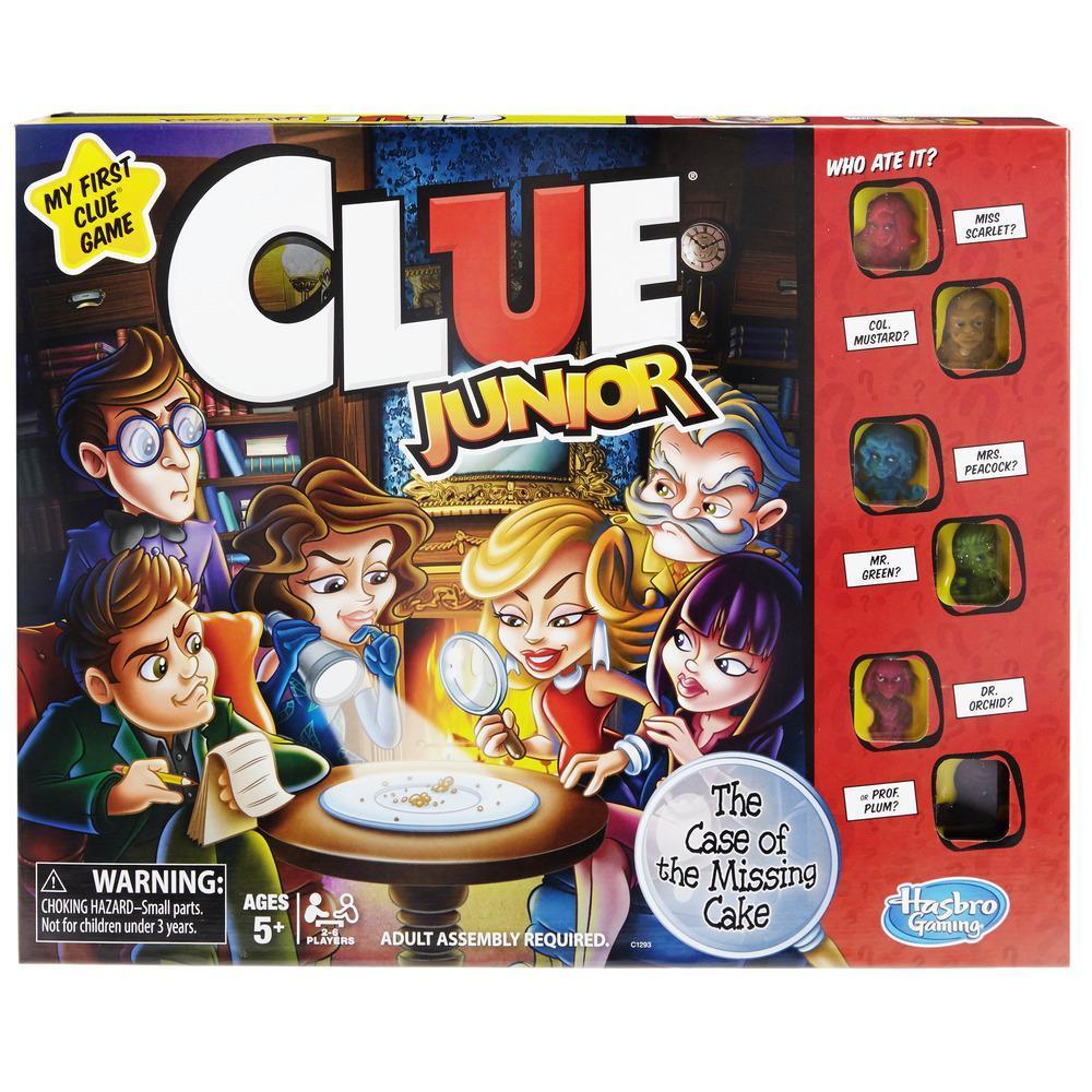 Clue Jr, jeu de plateau, jeu Clue pour jeunes enfants, jeu d'enquête pour enfants, jeu de société pour enfants, jeux juniors product thumbnail 1