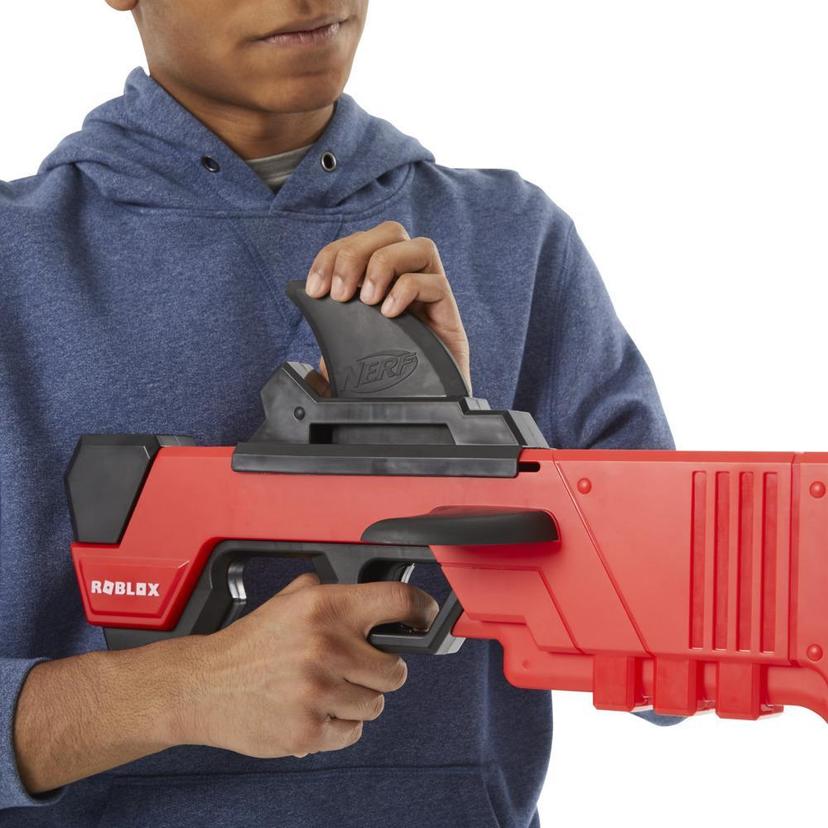 Nerf Roblox MM2, blaster à fléchettes Shark Seeker, 3 fléchettes Nerf Mega, code pour article virtuel dans le jeu product image 1