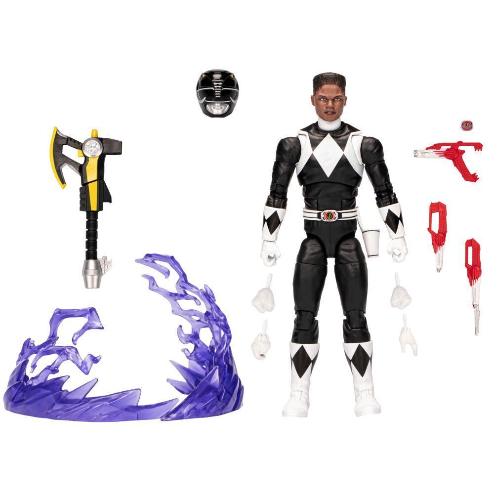 Power Rangers Lightning Collection Remastered, figurine Mighty Morphin Ranger Noir de 15 cm product thumbnail 1