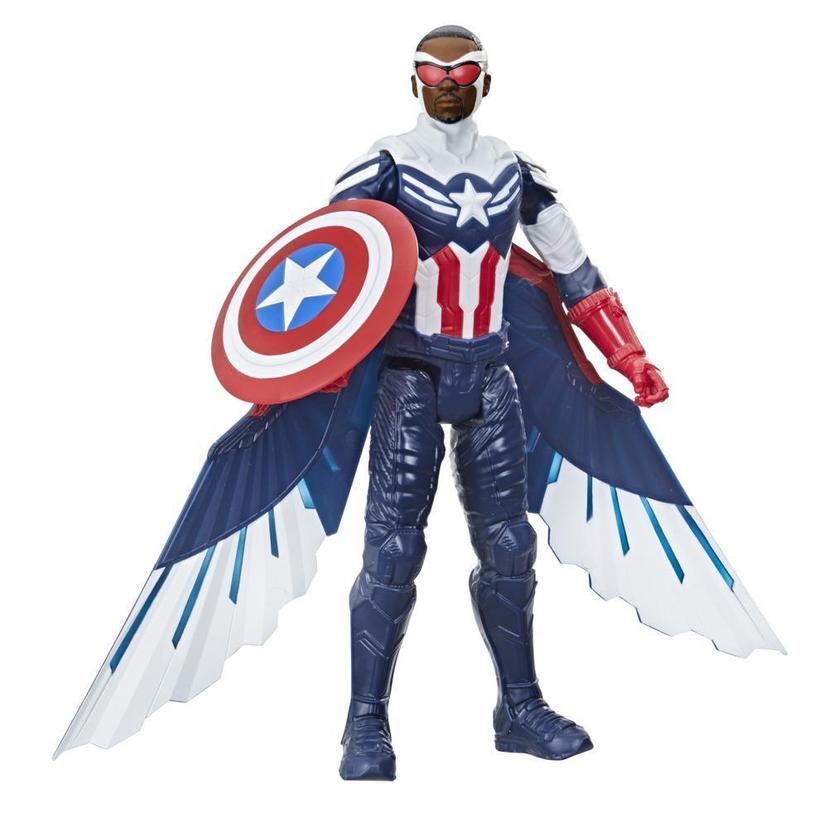 Marvel Studios Avengers Titan Hero Series, figurine Captain America de 30 cm avec des ailes, pour enfants à partir de 4 ans product image 1