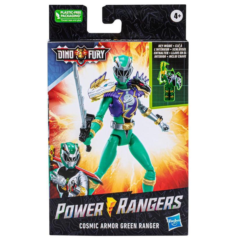 Power Rangers Dino Fury Ranger vert Armure Cosmic, figurine Power Rangers product image 1