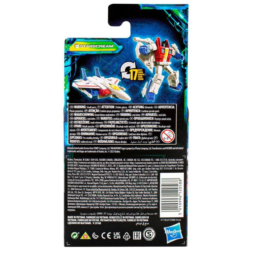 Transformers Generations Legacy Evolution, figurine Starscream à conversion, classe Origine (8,5 cm) product image 1