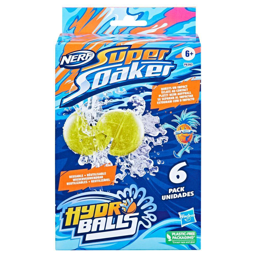 Nerf Super Soaker Hydro Balls, pack de 6 balles d'eau réutilisables product thumbnail 1