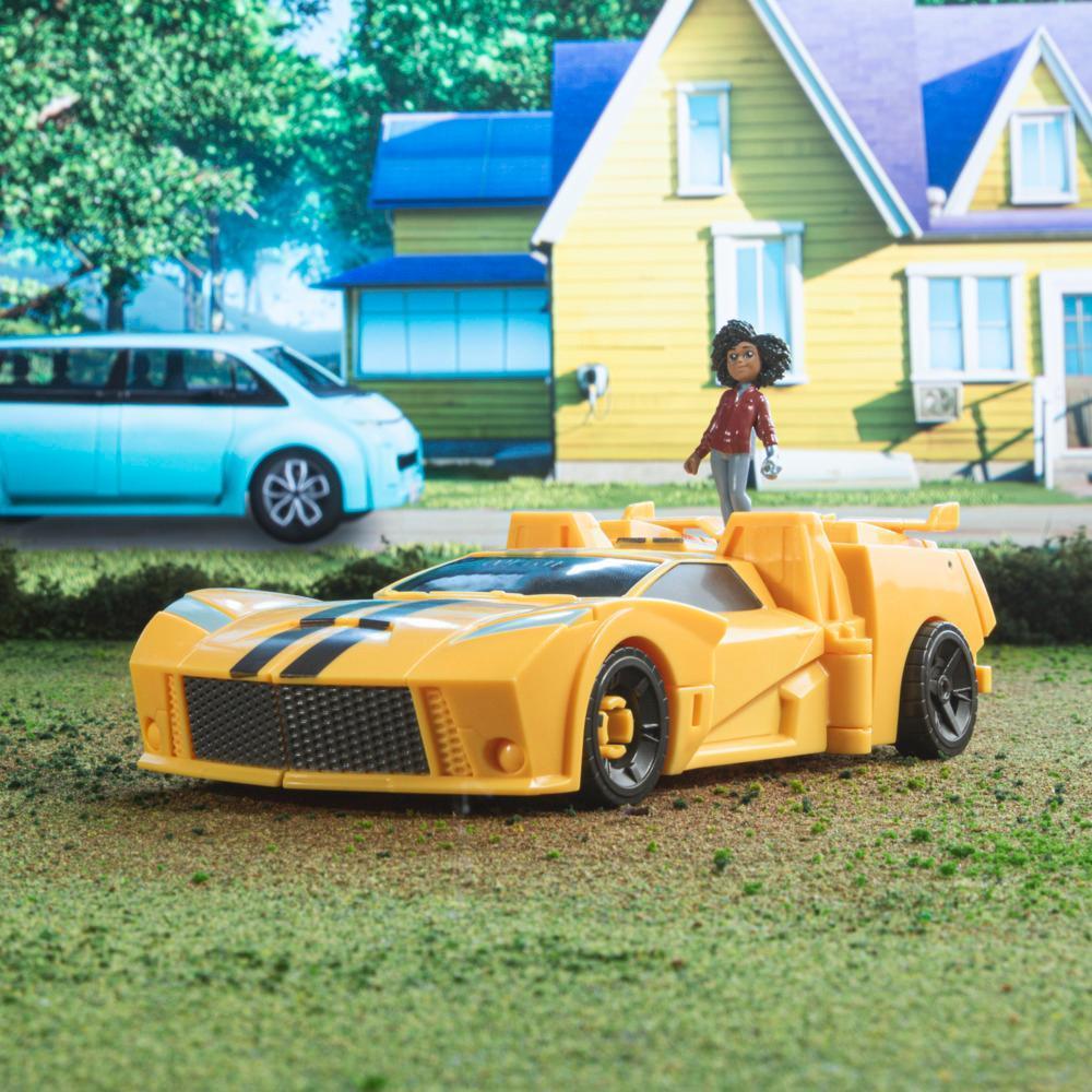 Transformers EarthSpark, figurine Spin Changer Bumblebee avec figurine Mo Malto product thumbnail 1