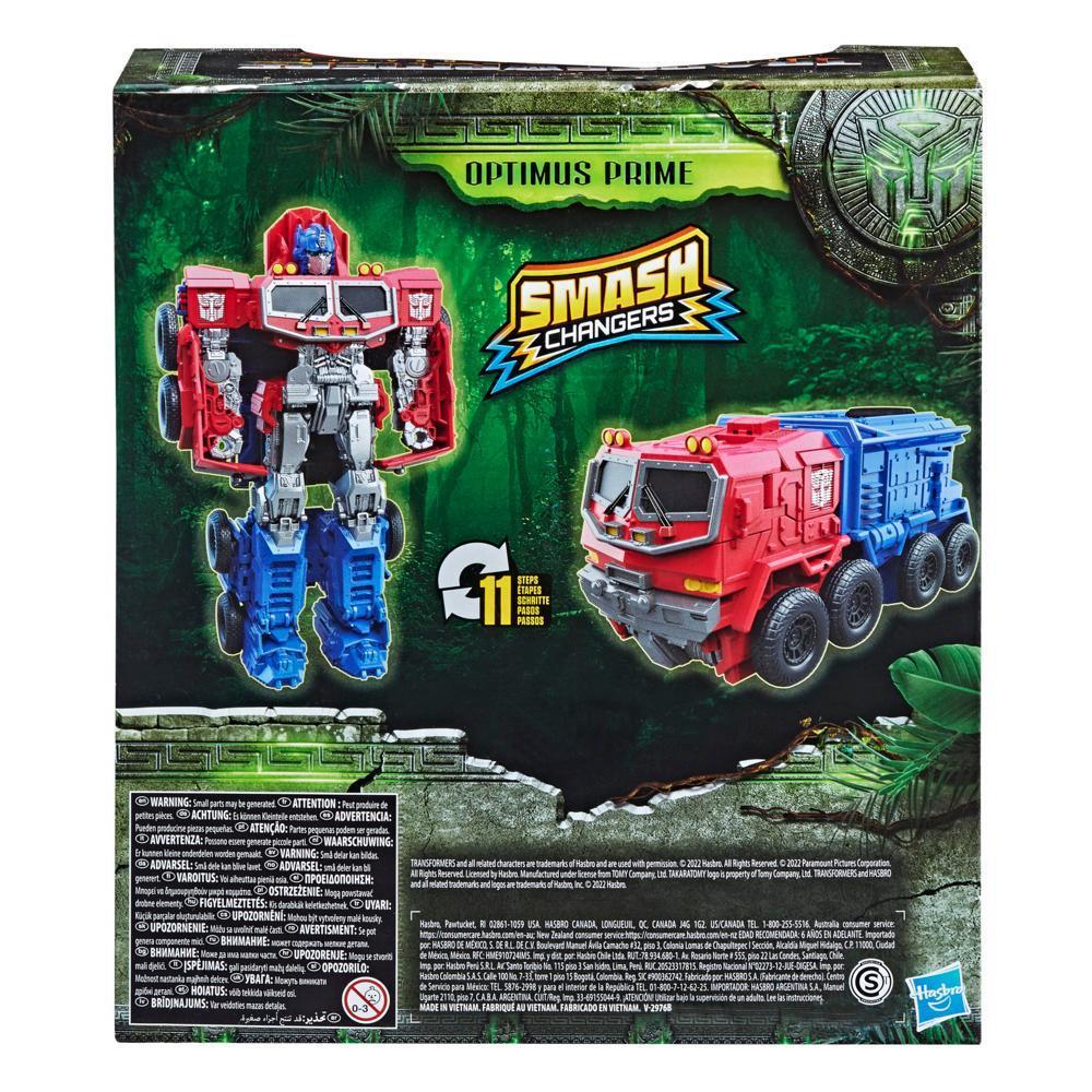 Transformers: Rise of the Beasts, figurine convertible Smash Changer Optimus Prime de 22,5 cm, à partir de 6 ans product thumbnail 1