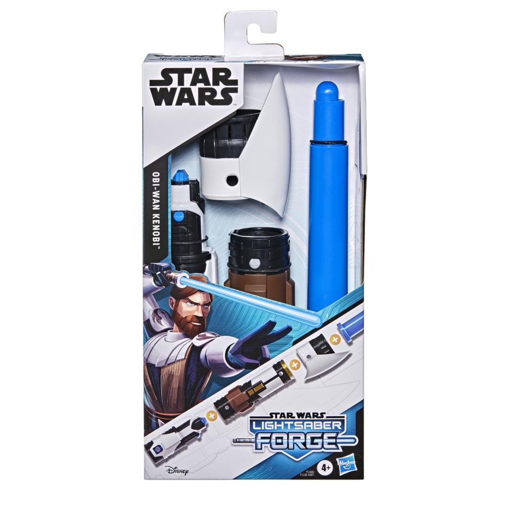 Star Wars Lightsaber Forge, Sabre laser d'Obi-Wan Kenobi à lame bleue extensible, jouet de déguisement personnalisable, dès 4 ans product thumbnail 1