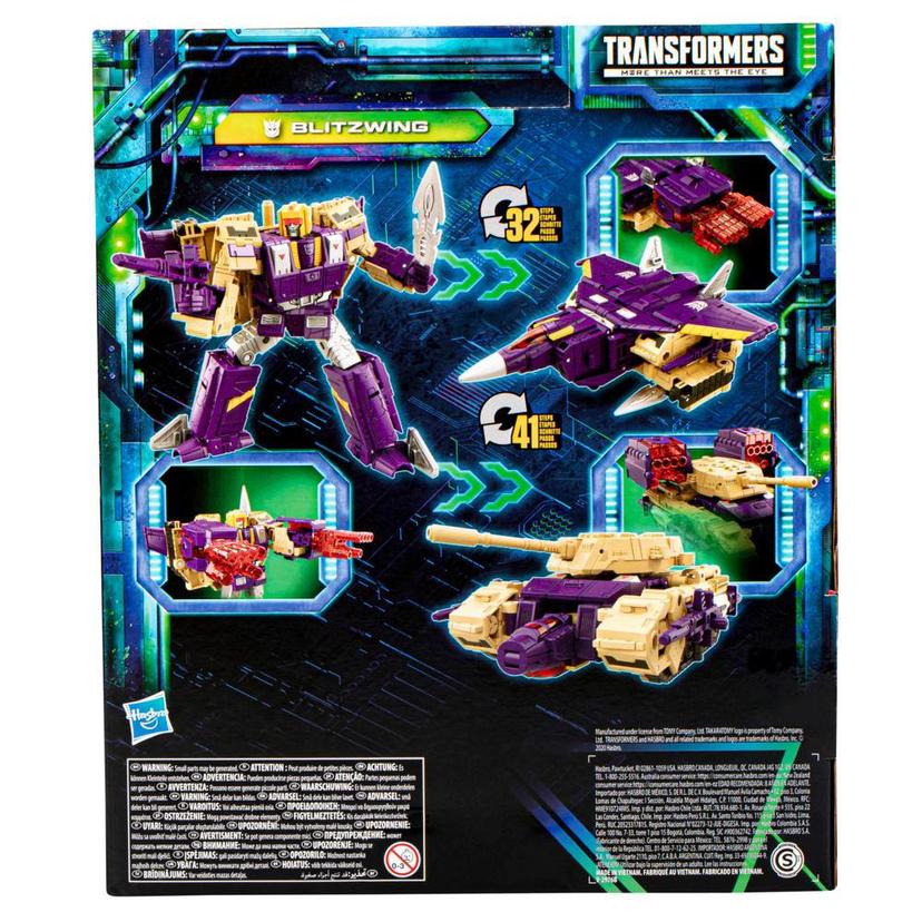 Transformers Generations Legacy Evolution, figurine à conversion Blitzwing classe Leader de 17,5 cm product image 1