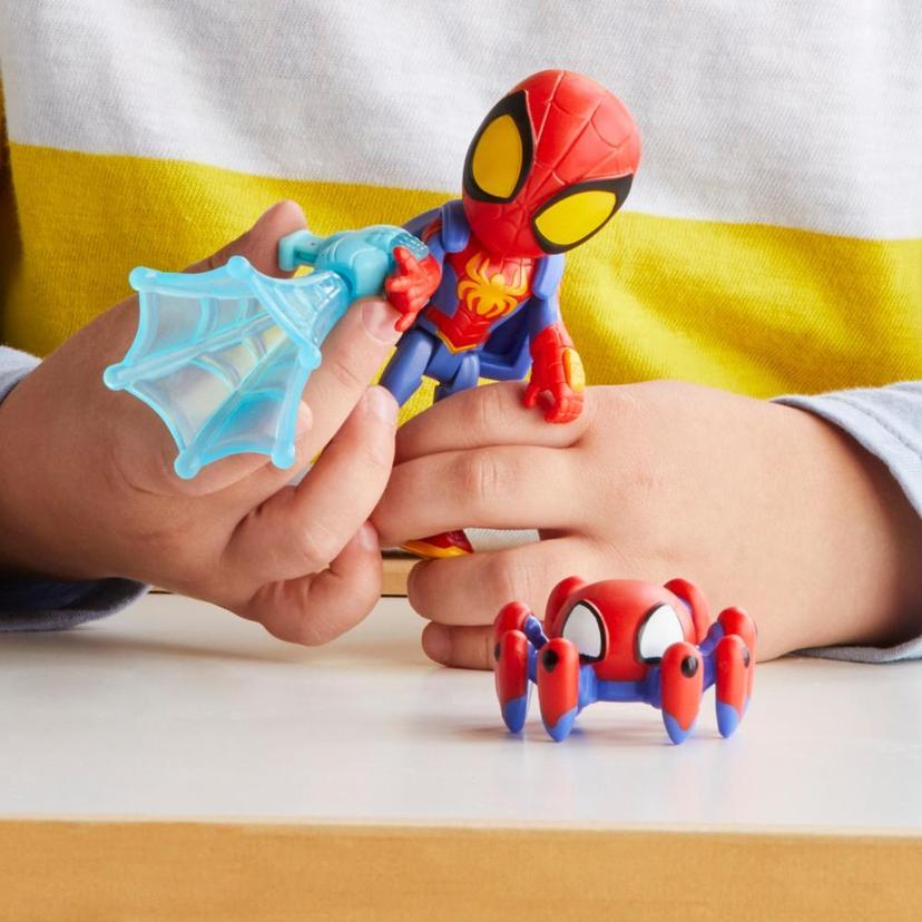 Marvel Spidey et ses Amis Extraordinaires Web-Spinners, figurine Spidey, accessoire à toile rotative product image 1