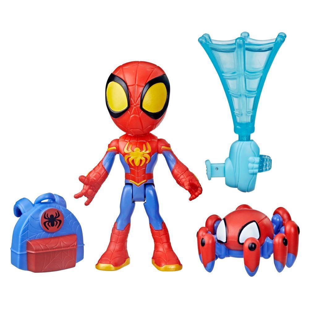 Marvel Spidey et ses Amis Extraordinaires Web-Spinners, figurine Spidey, accessoire à toile rotative product thumbnail 1