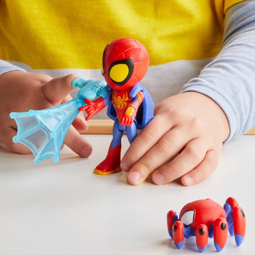 Marvel Spidey et ses Amis Extraordinaires Web-Spinners, figurine Spidey, accessoire à toile rotative product thumbnail 1