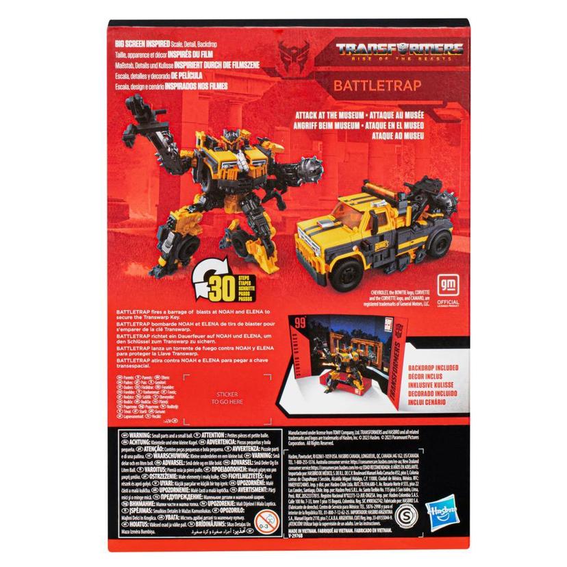 Transformers Generations Studio Series 99, figurine à conversion Battletrap classe Voyageur de 16,5 cm product image 1