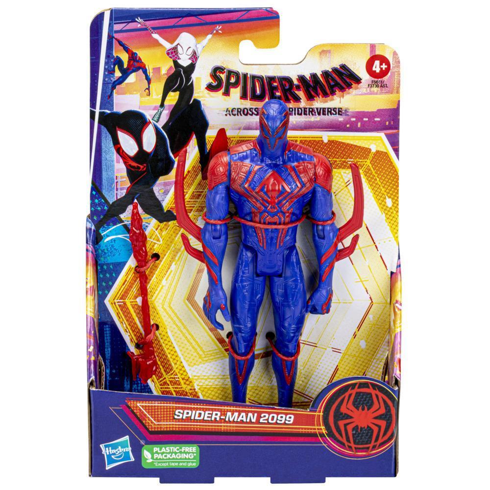 Marvel Spider-Man: Across the Spider-Verse, figurine Spider-Man 2099 de 15 cm avec accessoire, pour enfants dès 4 ans product thumbnail 1
