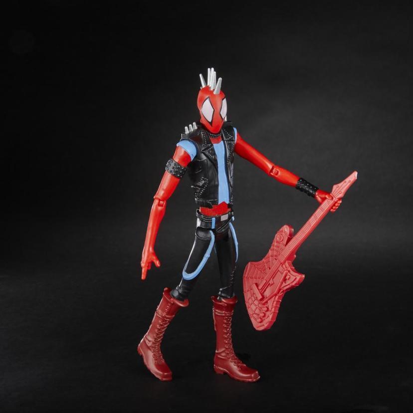 Marvel Spider-Man : Across the Spider-Verse, figurine Spider-Punk de 15 cm avec accessoire, jouet Marvel pour enfants à partir de 4 ans product image 1