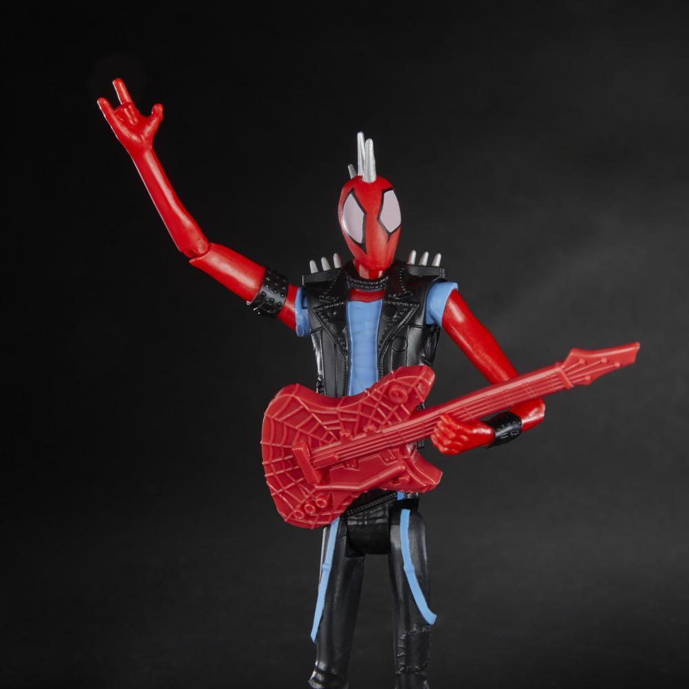 Marvel Spider-Man : Across the Spider-Verse, figurine Spider-Punk de 15 cm avec accessoire, jouet Marvel pour enfants à partir de 4 ans product thumbnail 1
