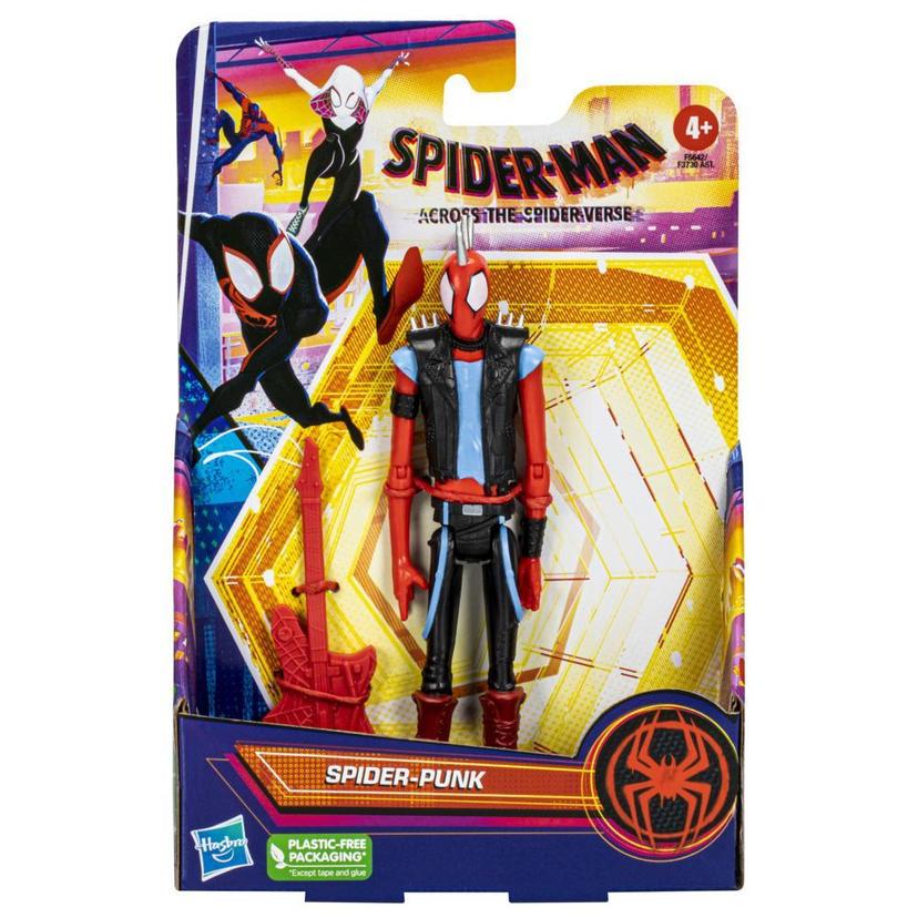 Marvel Spider-Man : Across the Spider-Verse, figurine Spider-Punk de 15 cm avec accessoire, jouet Marvel pour enfants à partir de 4 ans product image 1