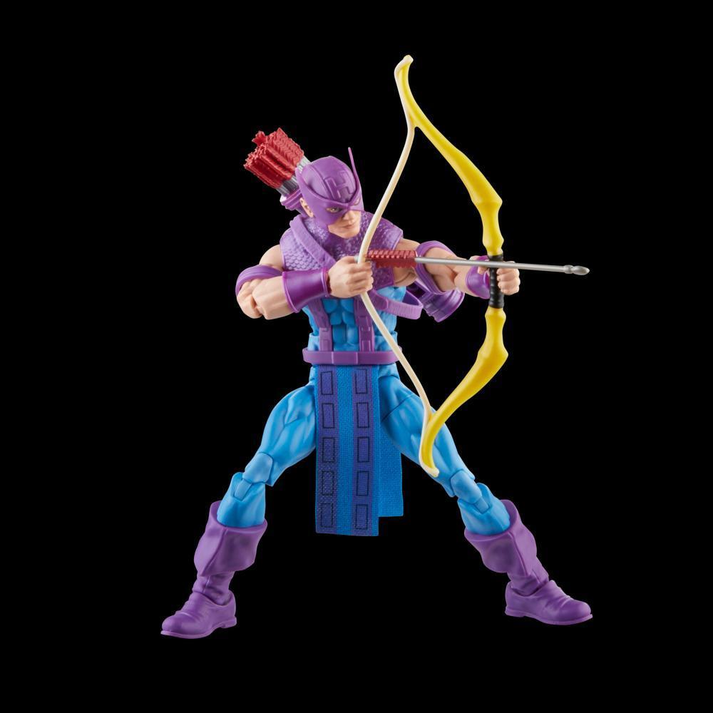 Hasbro Marvel Legends Series, figurine de 15 cm Hawkeye avec Sky-Cycle Avengers 60e anniversaire product thumbnail 1