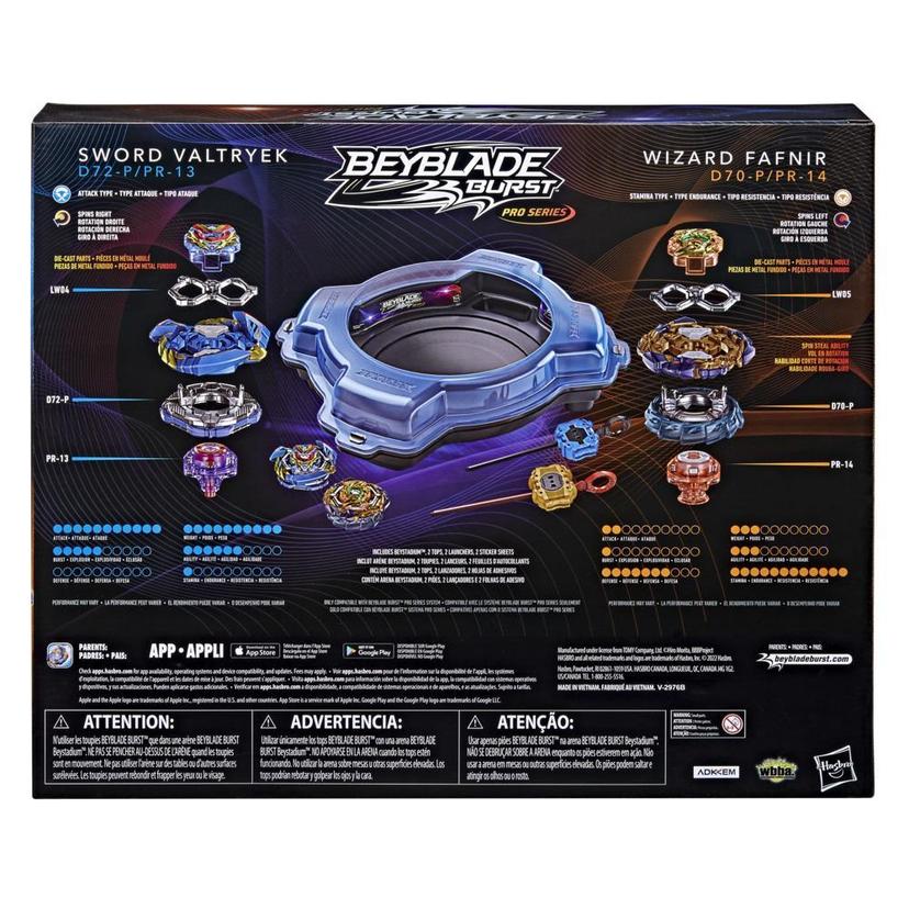 Beyblade Burst Pro Series Set de combat Evo Elite Champions Pro, set de combat avec arène Beystadium, 2 toupies et 2 lanceurs product image 1