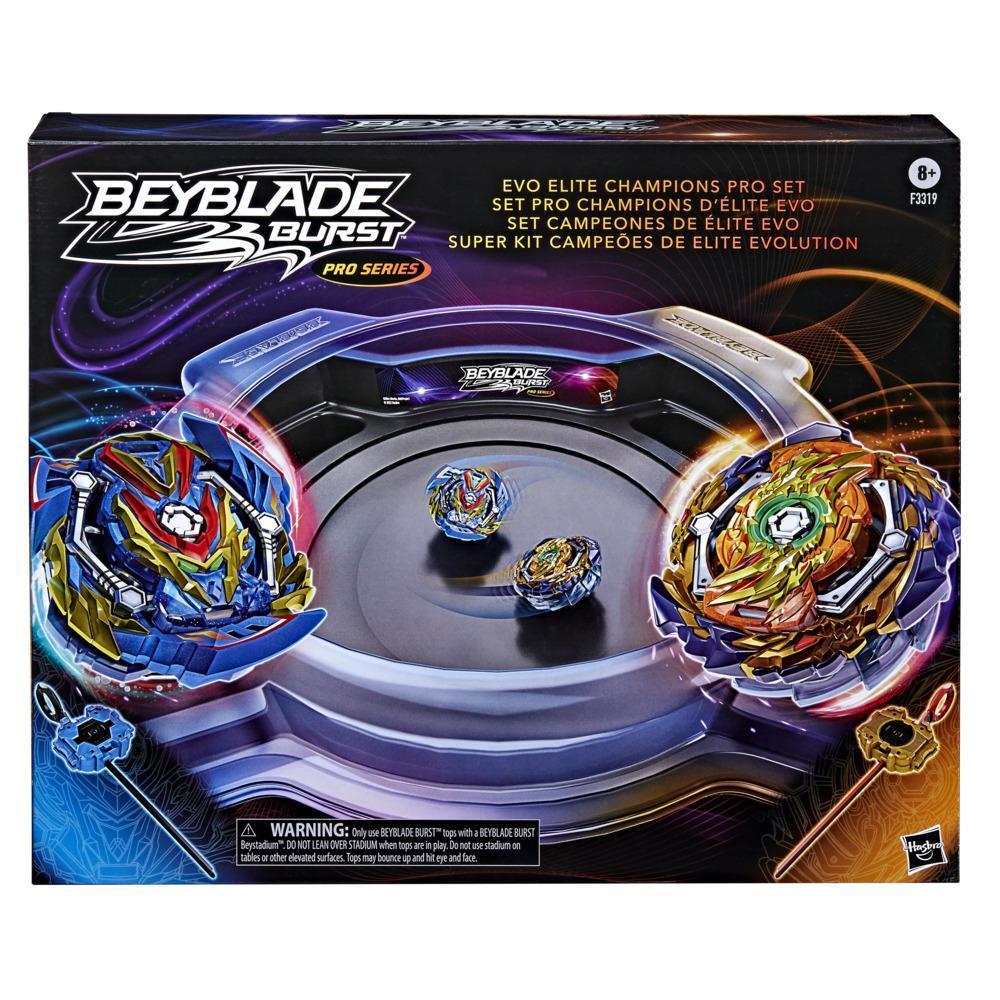 Beyblade Burst Pro Series Set de combat Evo Elite Champions Pro, set de combat avec arène Beystadium, 2 toupies et 2 lanceurs product thumbnail 1