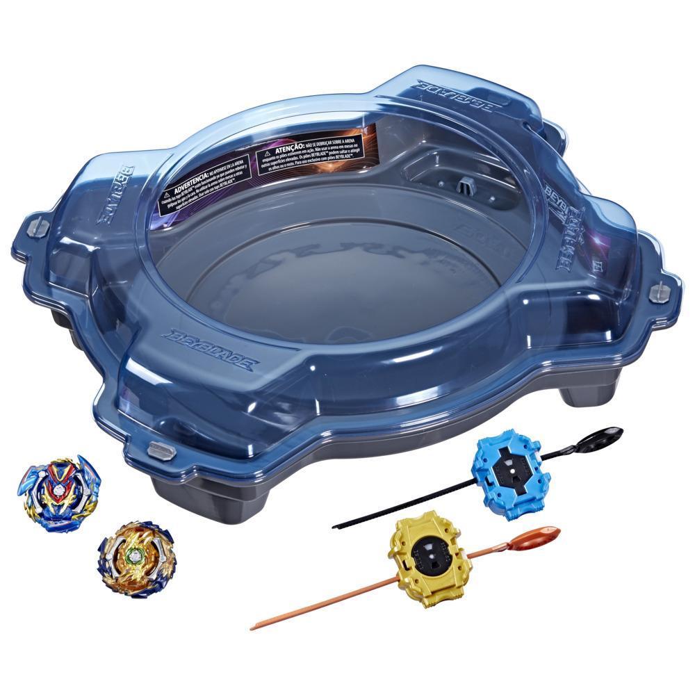 Beyblade Burst Pro Series Set de combat Evo Elite Champions Pro, set de combat avec arène Beystadium, 2 toupies et 2 lanceurs product thumbnail 1