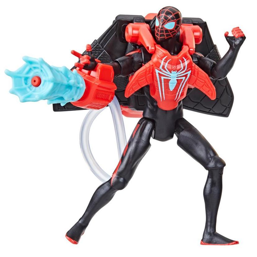 Marvel Spider-Man Aqua Web Warriors, figurine Miles Morales de 10 cm avec accessoire à jet d'eau réutilisable product image 1