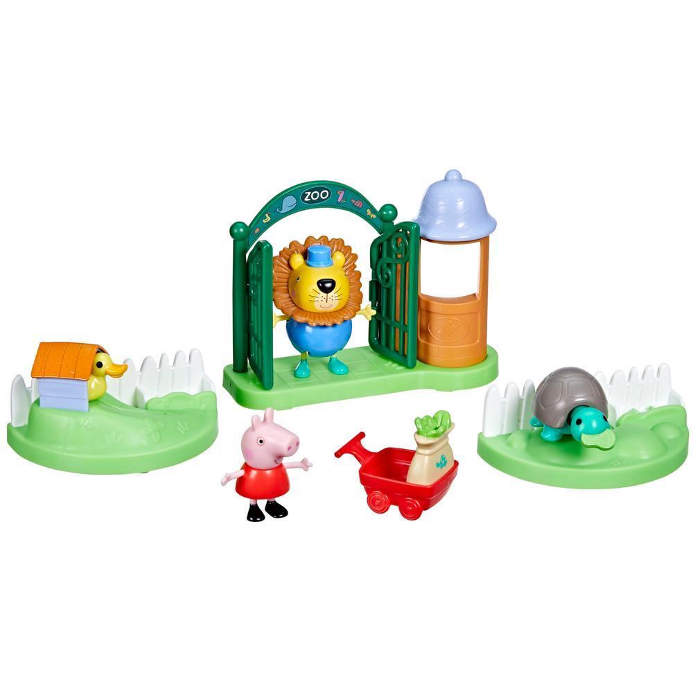 Peppa Pig, coffret Peppa va au zoo, 2 figurines et 6 accessoires, jouet préscolaire product thumbnail 1